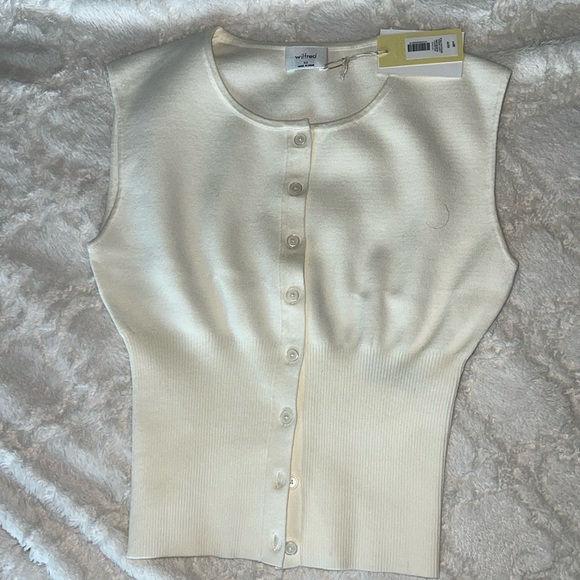 Wilfred Ivory Sleeveless Knit Top - Picture 4 of 6